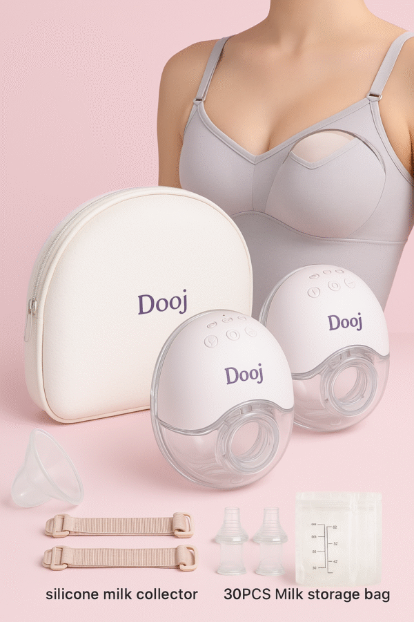 MY-375 Hands Free Breast Pum P Wearable Electric Breast Pum P Lightweight With LED Display 4 Modes & 12 Levels Automatic Milker