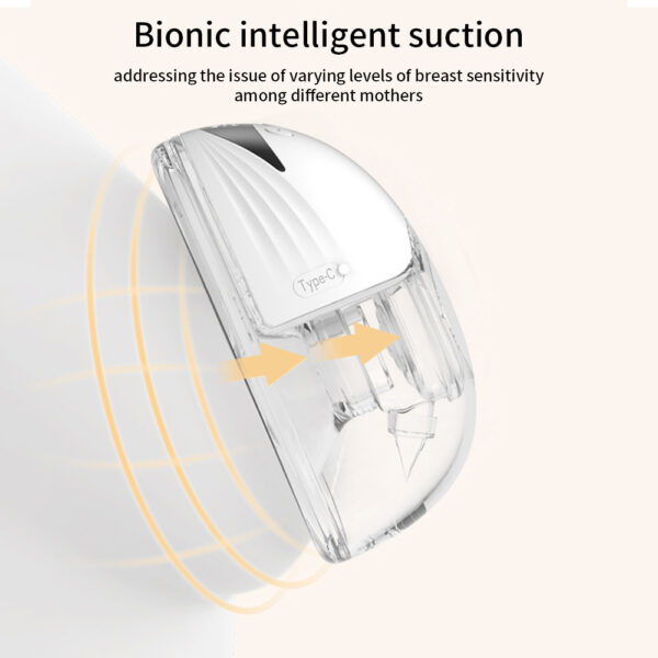 MY-375 Hands Free Breast Pum P Wearable Electric Breast Pum P Lightweight With LED Display 4 Modes & 12 Levels Automatic Milker - Image 6