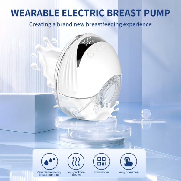 MY-375 Hands Free Breast Pum P Wearable Electric Breast Pum P Lightweight With LED Display 4 Modes & 12 Levels Automatic Milker - Image 7